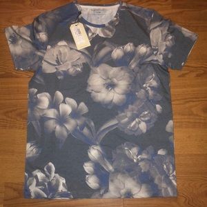 BNWT Homme indigo Mens Printed Tee sz.XL